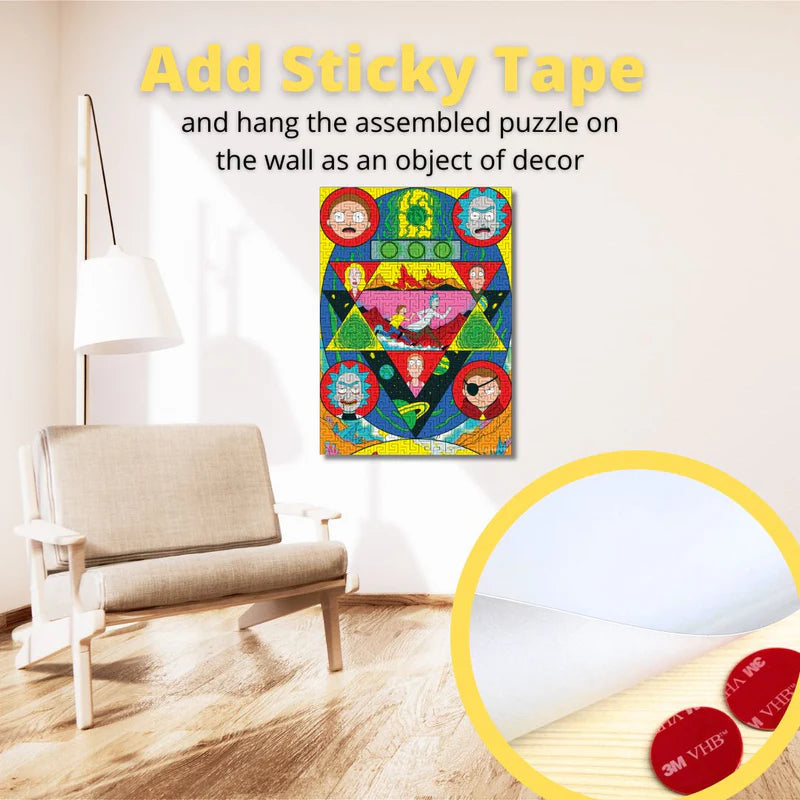 Wooden jigsaw maze puzzle Rick&Morty™ Space Maze