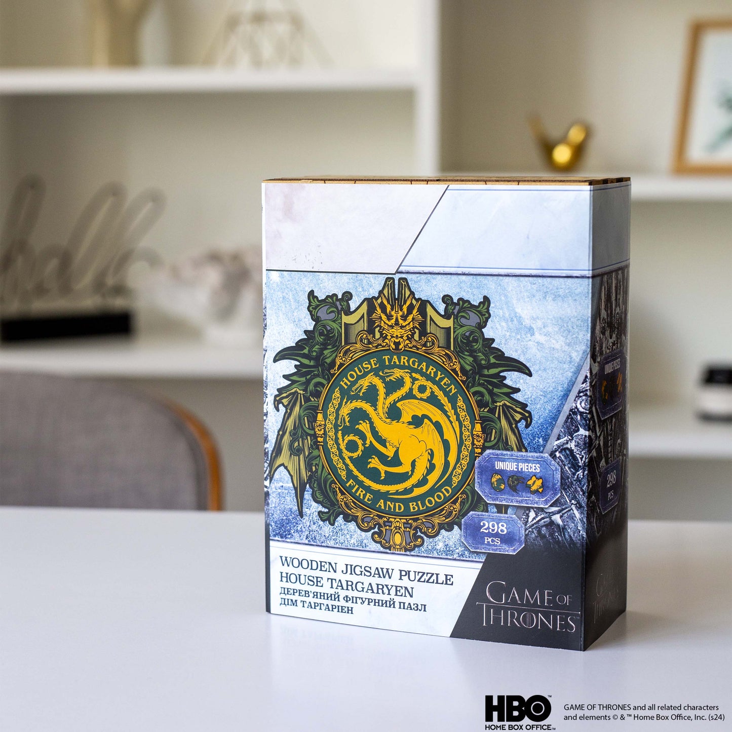 Wooden jigsaw puzzle Game of Thrones™ House Targaryen