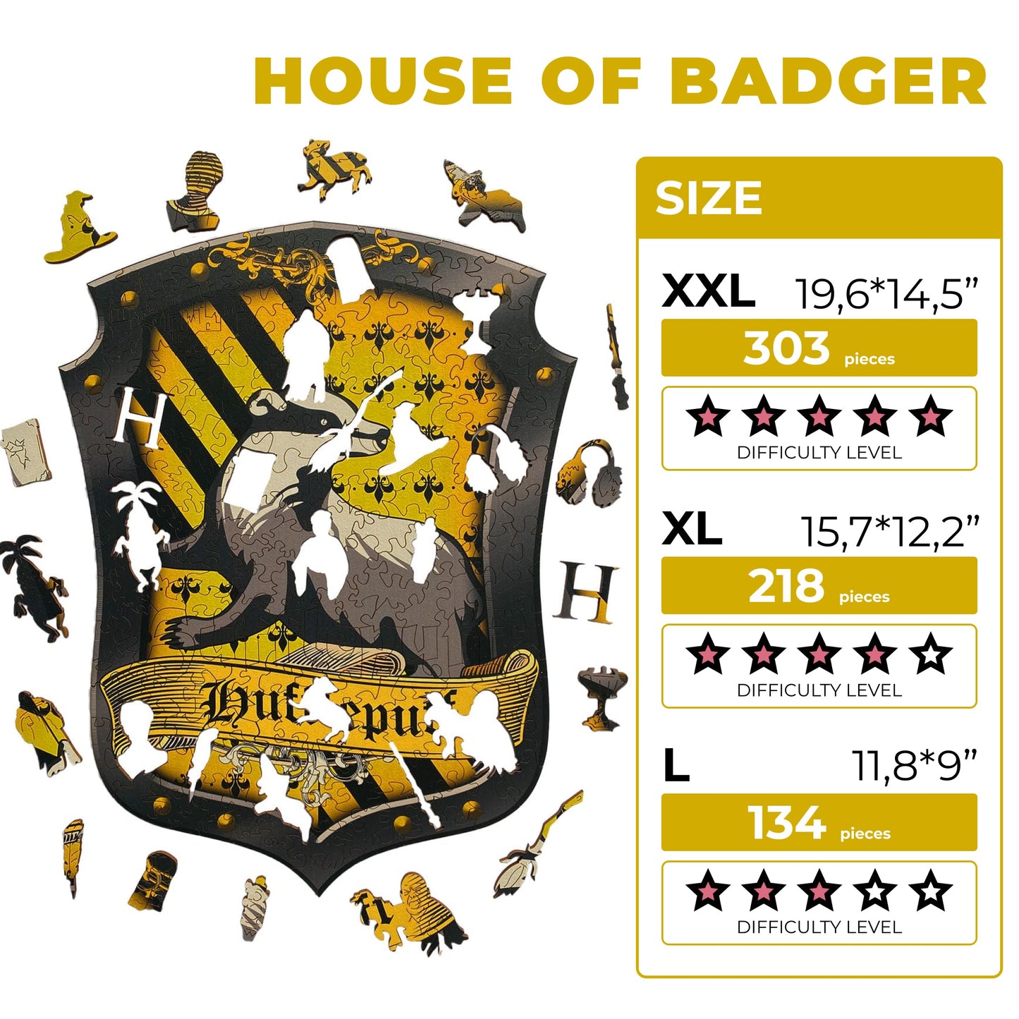 Wooden Jigsaw Puzzle House of Badger