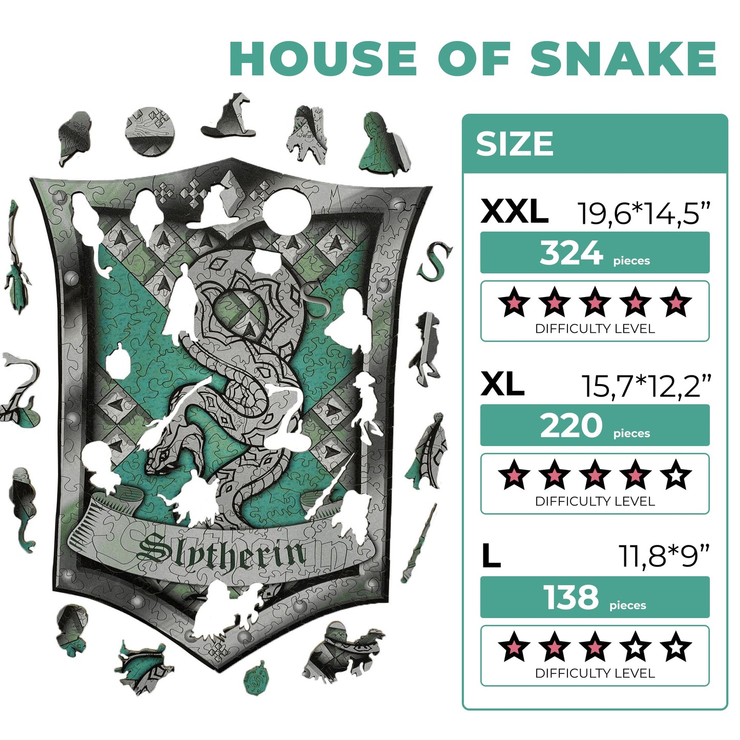 Wooden Jigsaw Puzzle House of Snake