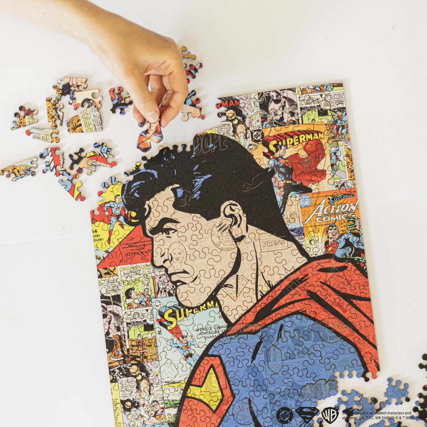 Wooden jigsaw puzzle DC Superman™ – Comic Icon