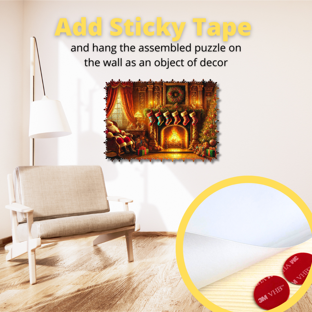 Wooden Jigsaw Puzzle The Warmth of Christmas