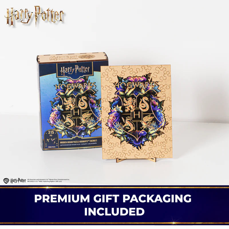 Wooden jigsaw classic puzzle Harry Potter Hogwarts™ (Neonly)