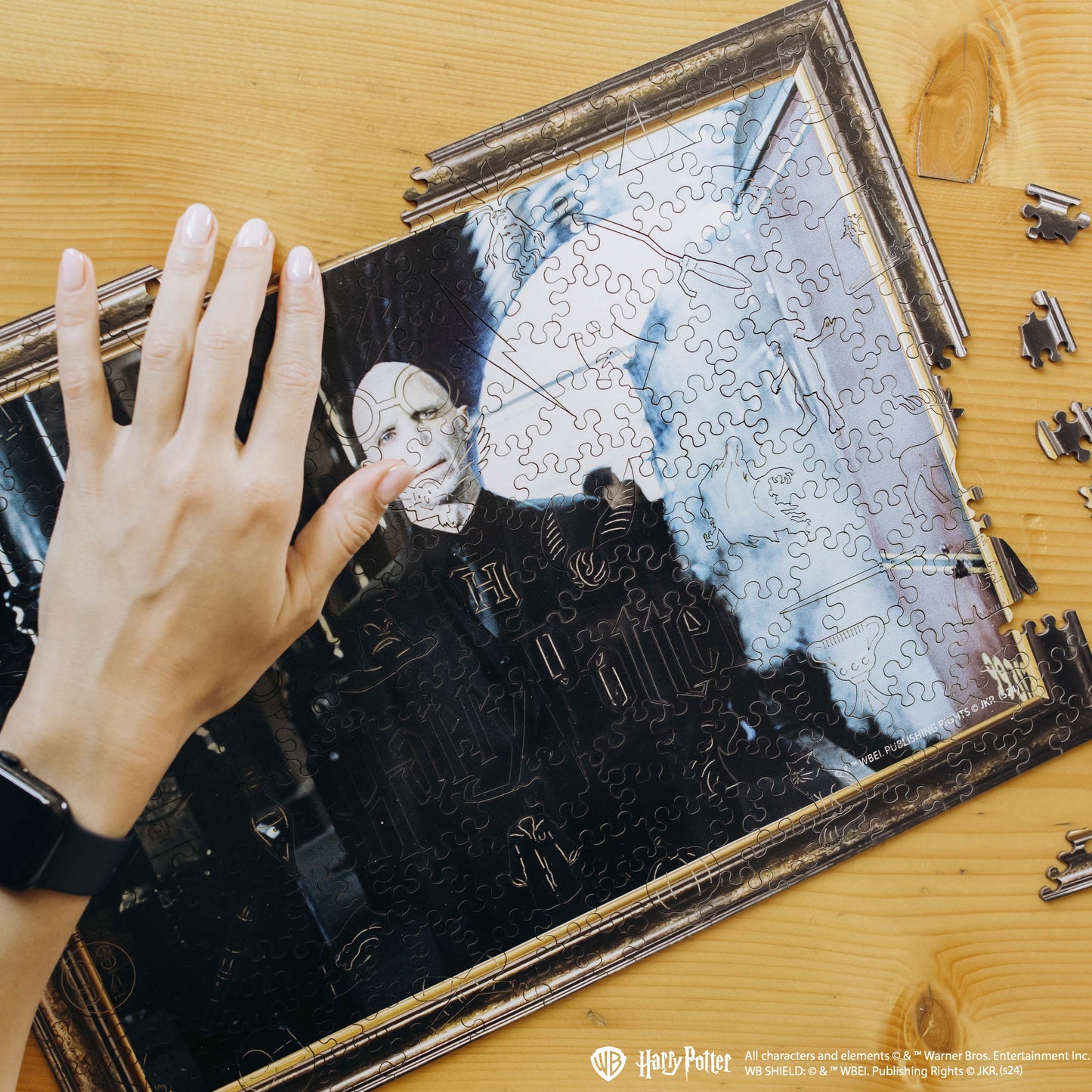 Wooden jigsaw puzzle Harry Potter Voldemort ™
