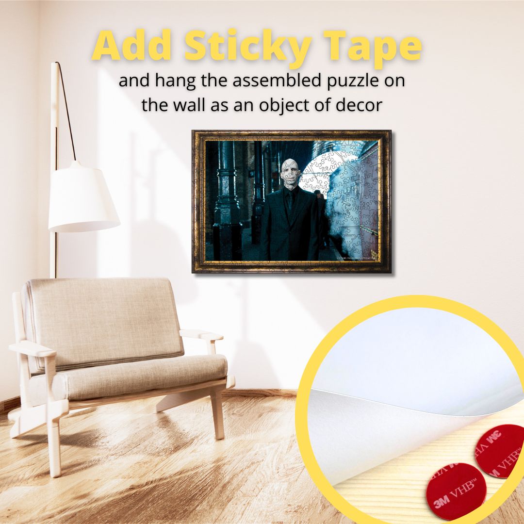 Wooden jigsaw puzzle Harry Potter Voldemort ™