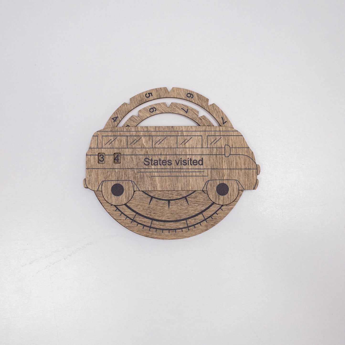 Travel Tracker 3D Wooden USA Map – Terra