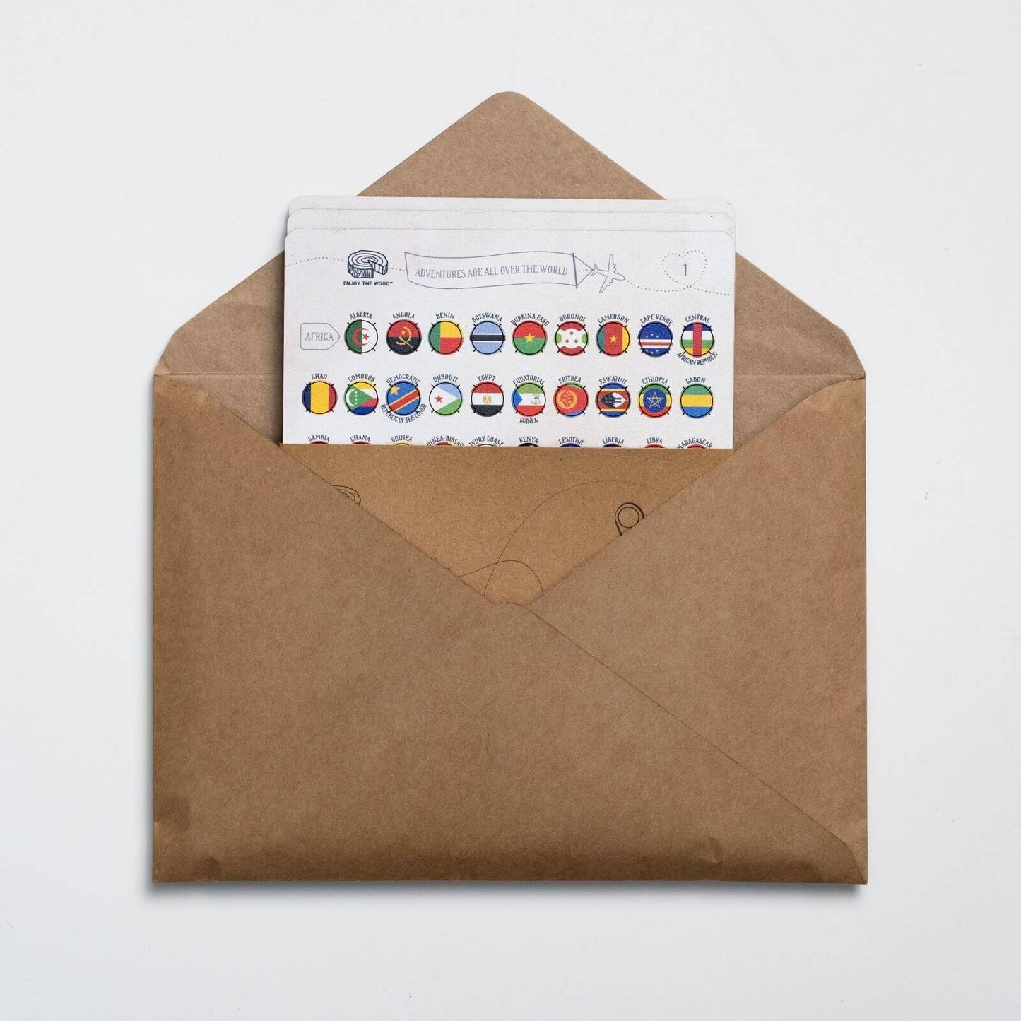 Wooden Flag Sticky Pins (free)