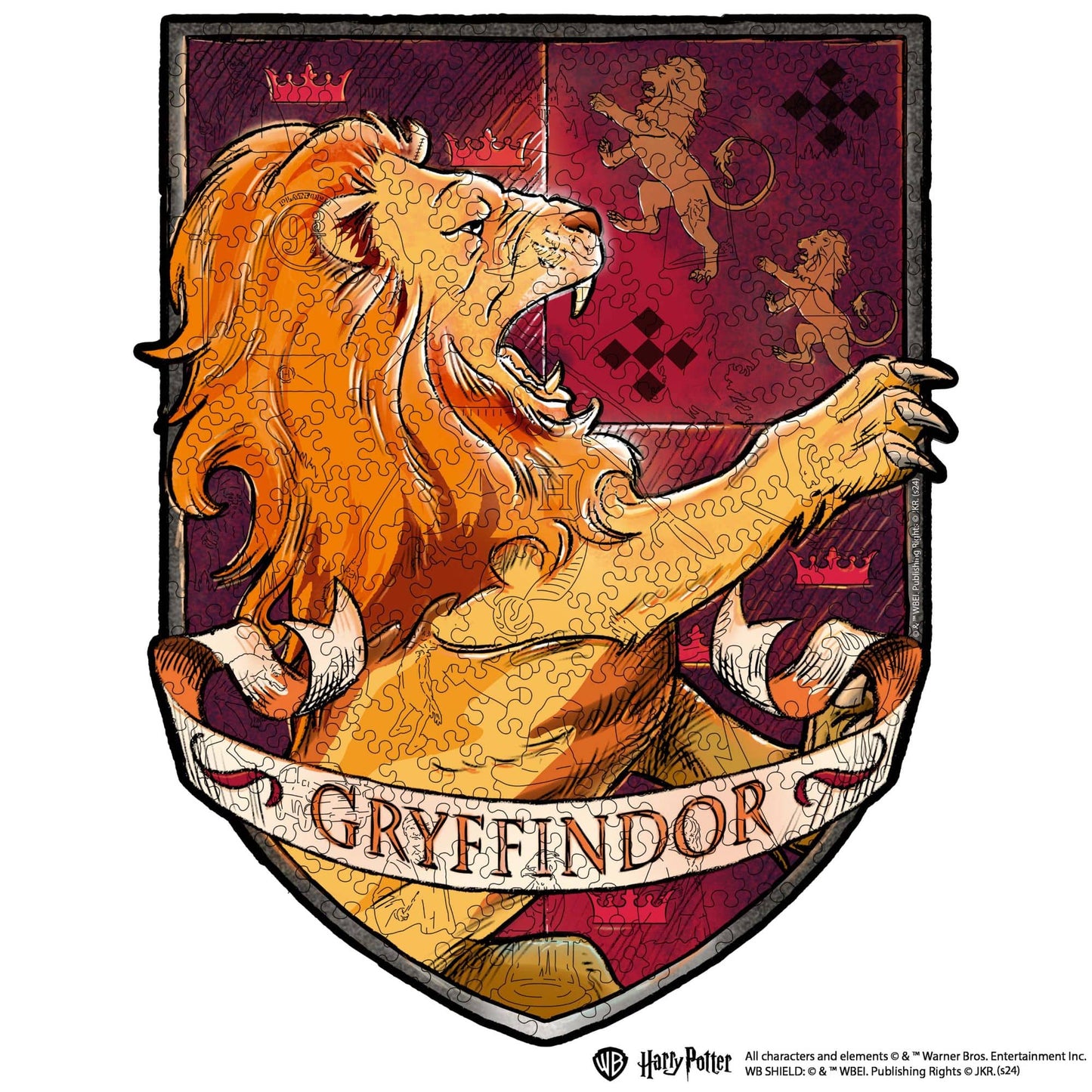 wooden harry potter puzzle