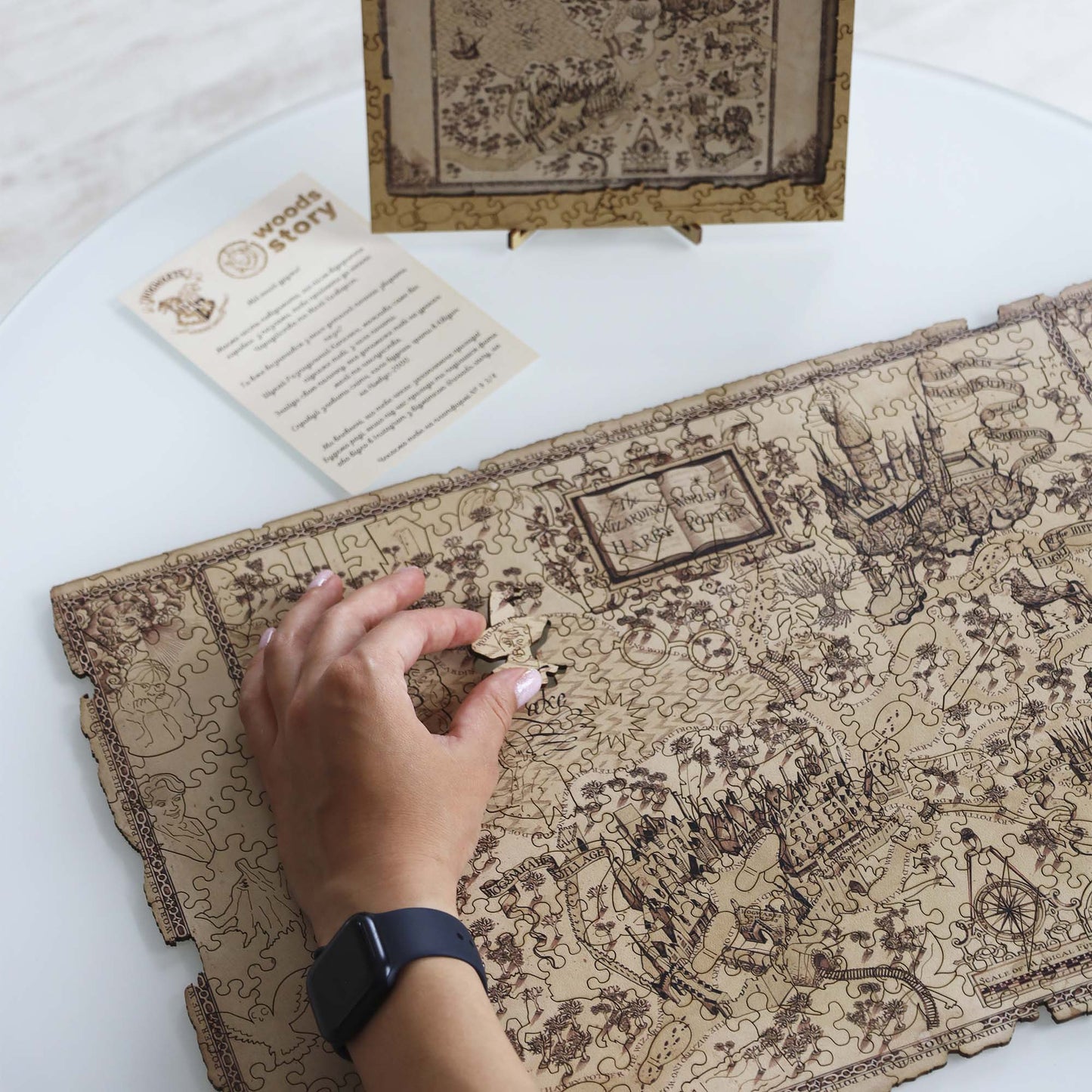 Wooden Jigsaw Puzzle Marauder's Map