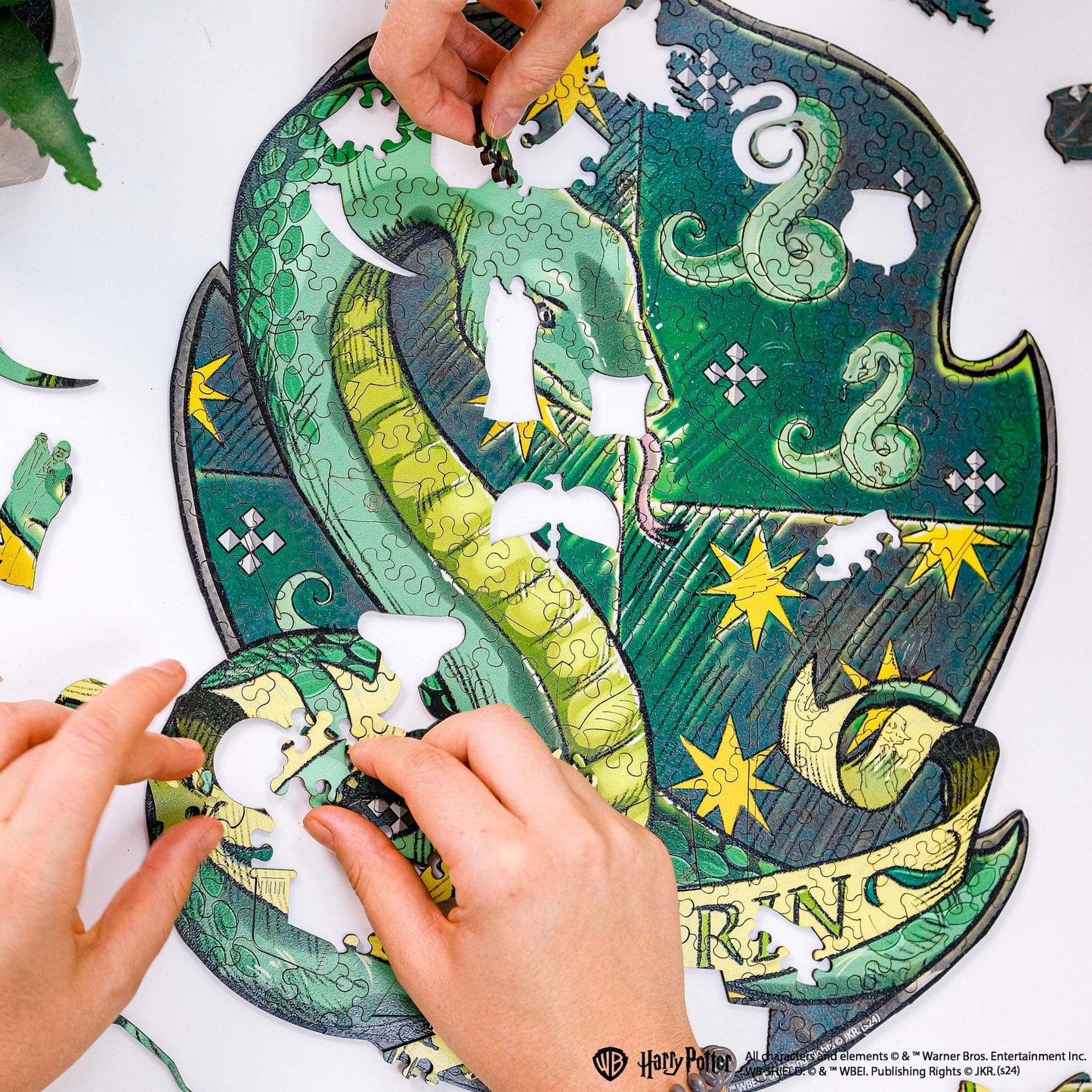 wooden puzzle crest