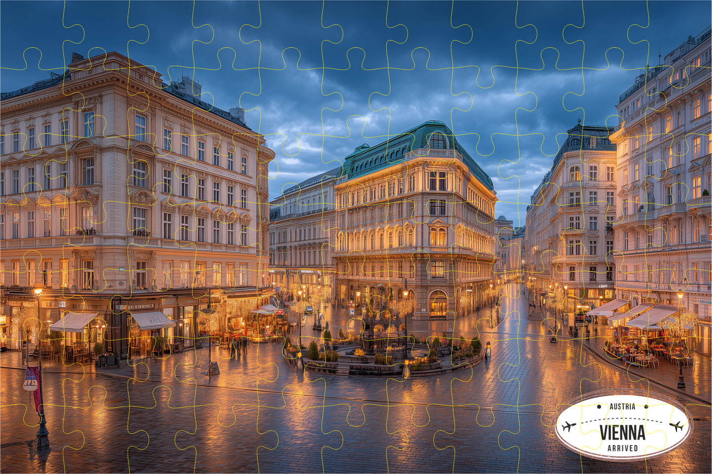 Wooden Mini City Puzzle