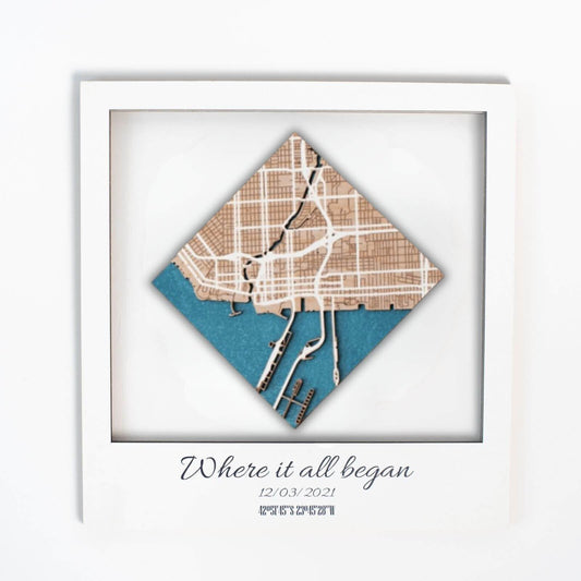 Acrylic City Plan 1 Rhombus