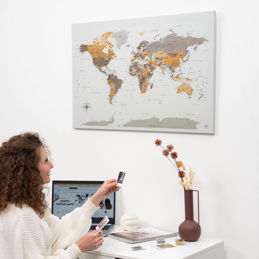map canvas with countries