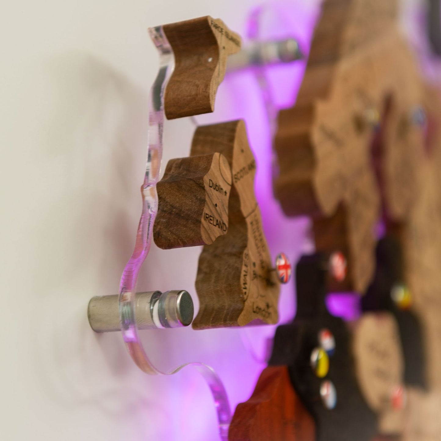 wooden map