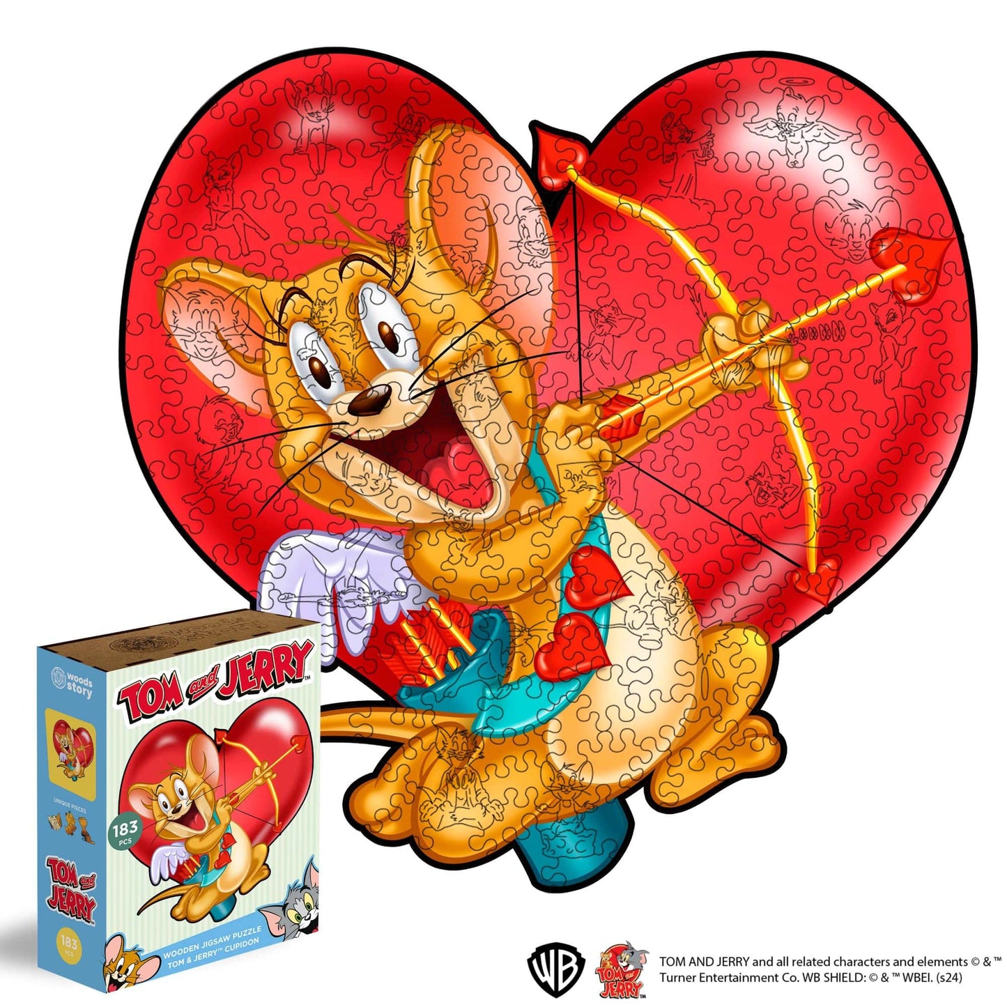 wooden tom & jerry puzzle