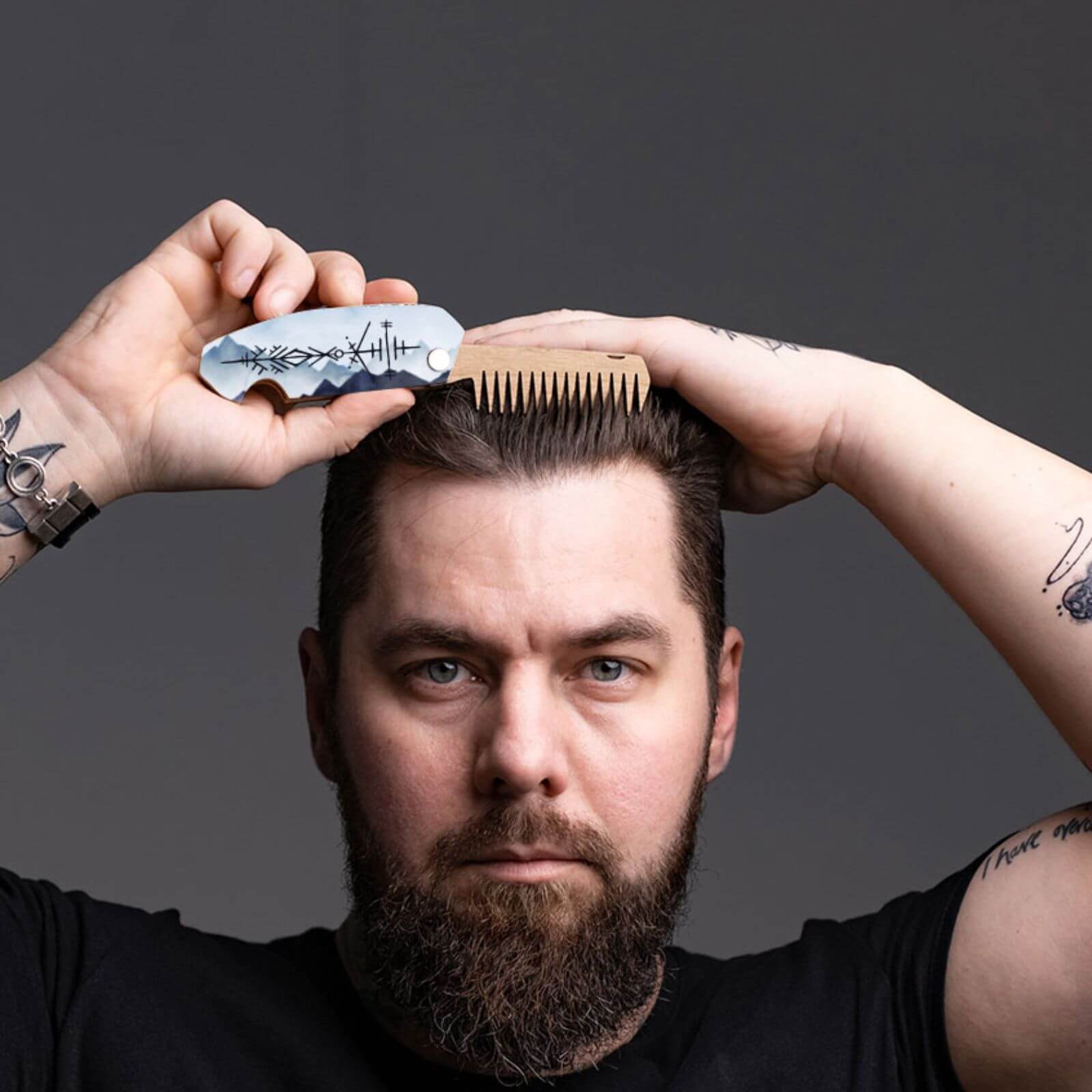 for beard wooden comb