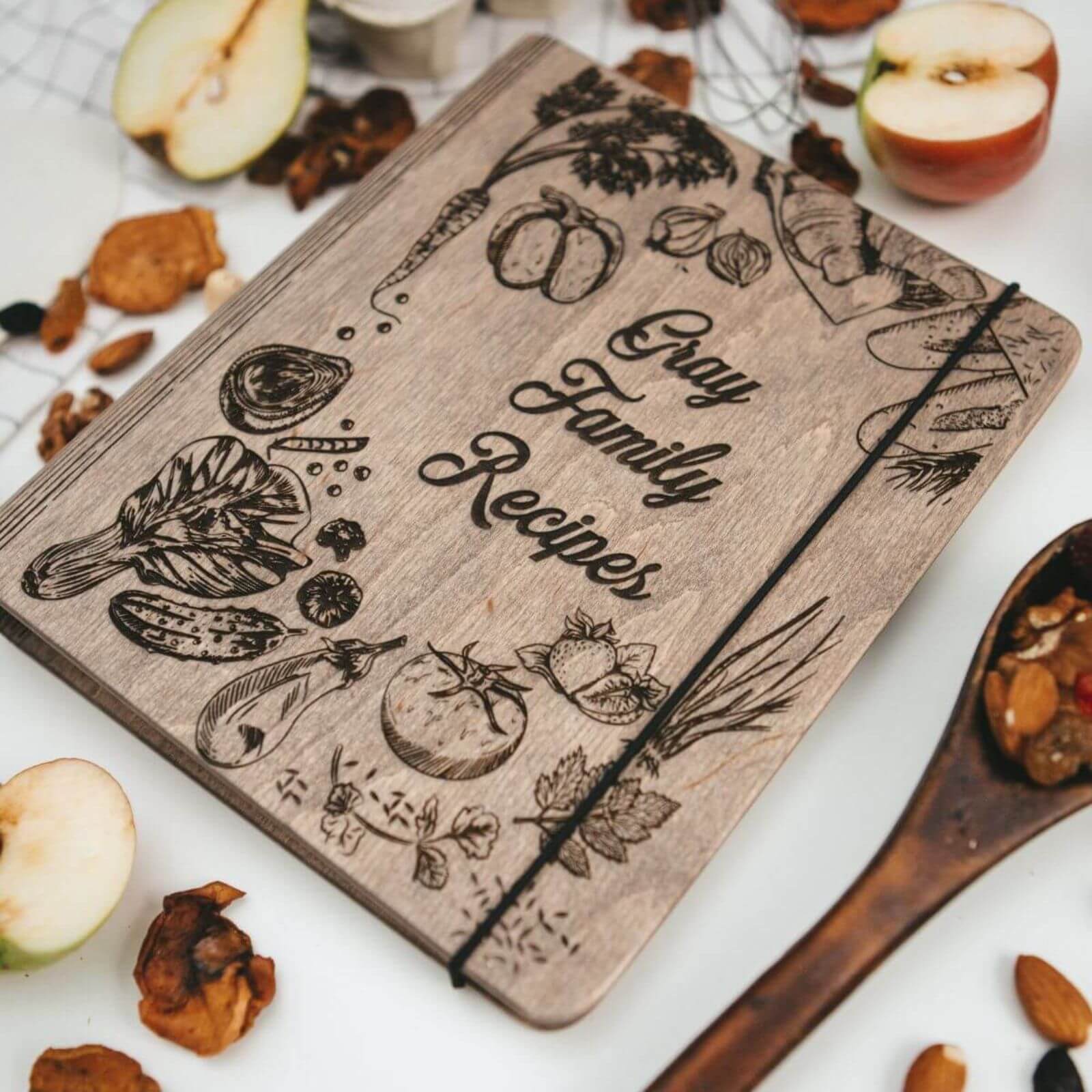 amazing recipe on wood