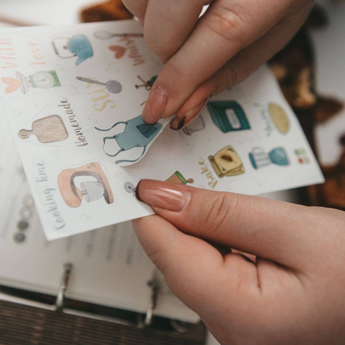 stickers pack for recipe