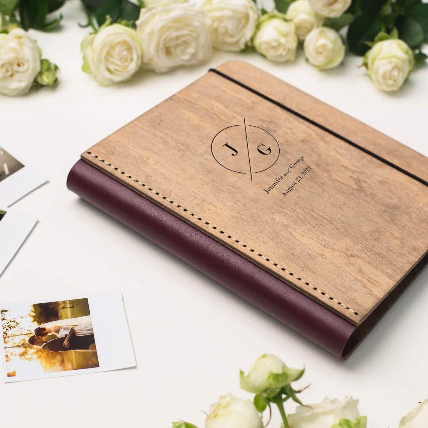 leather book for photo