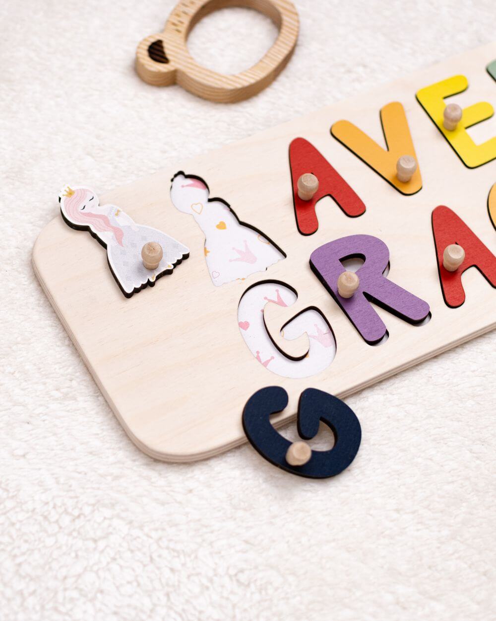 princess double wooden puzzle