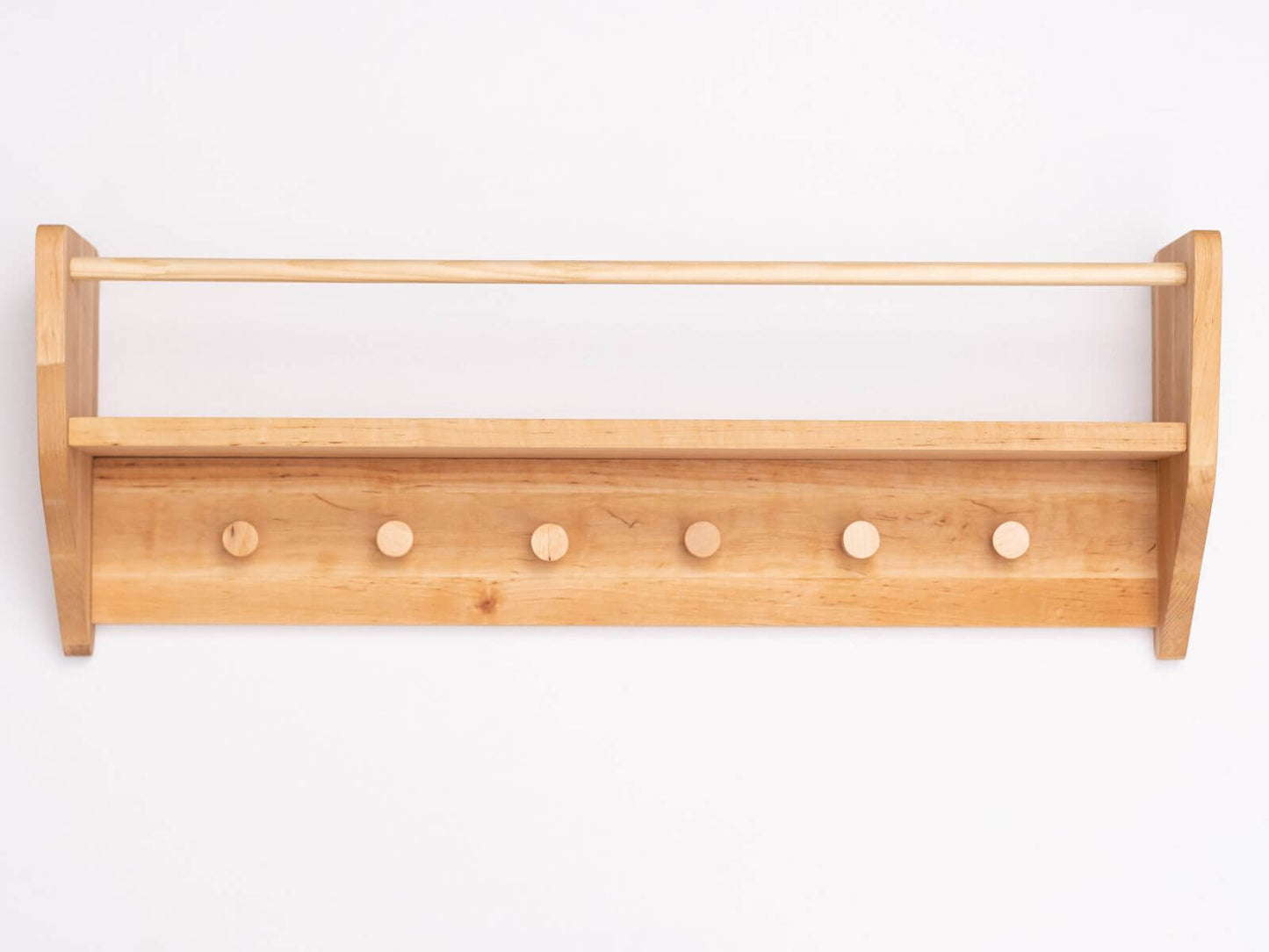 hooks shelf woody
