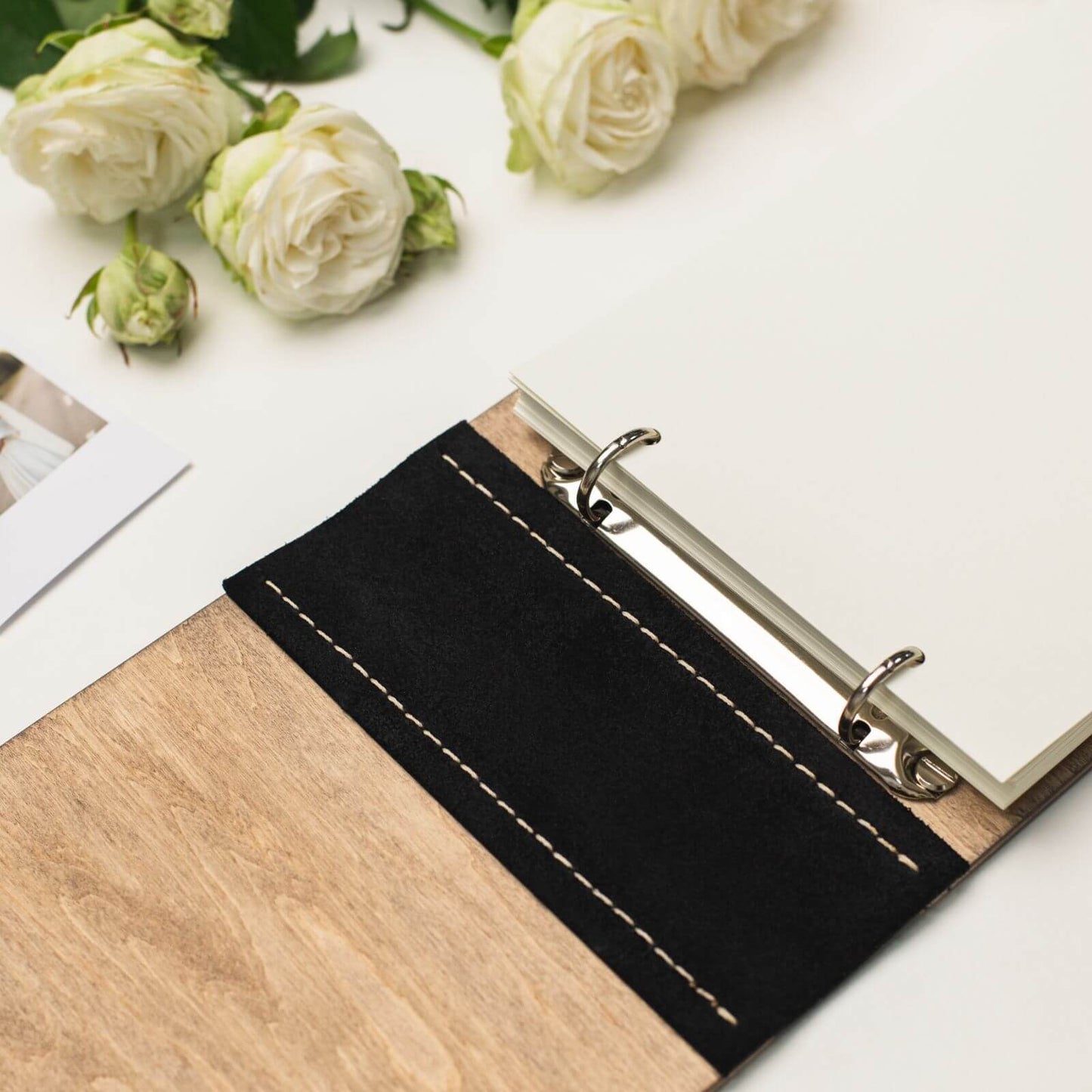leather woody book