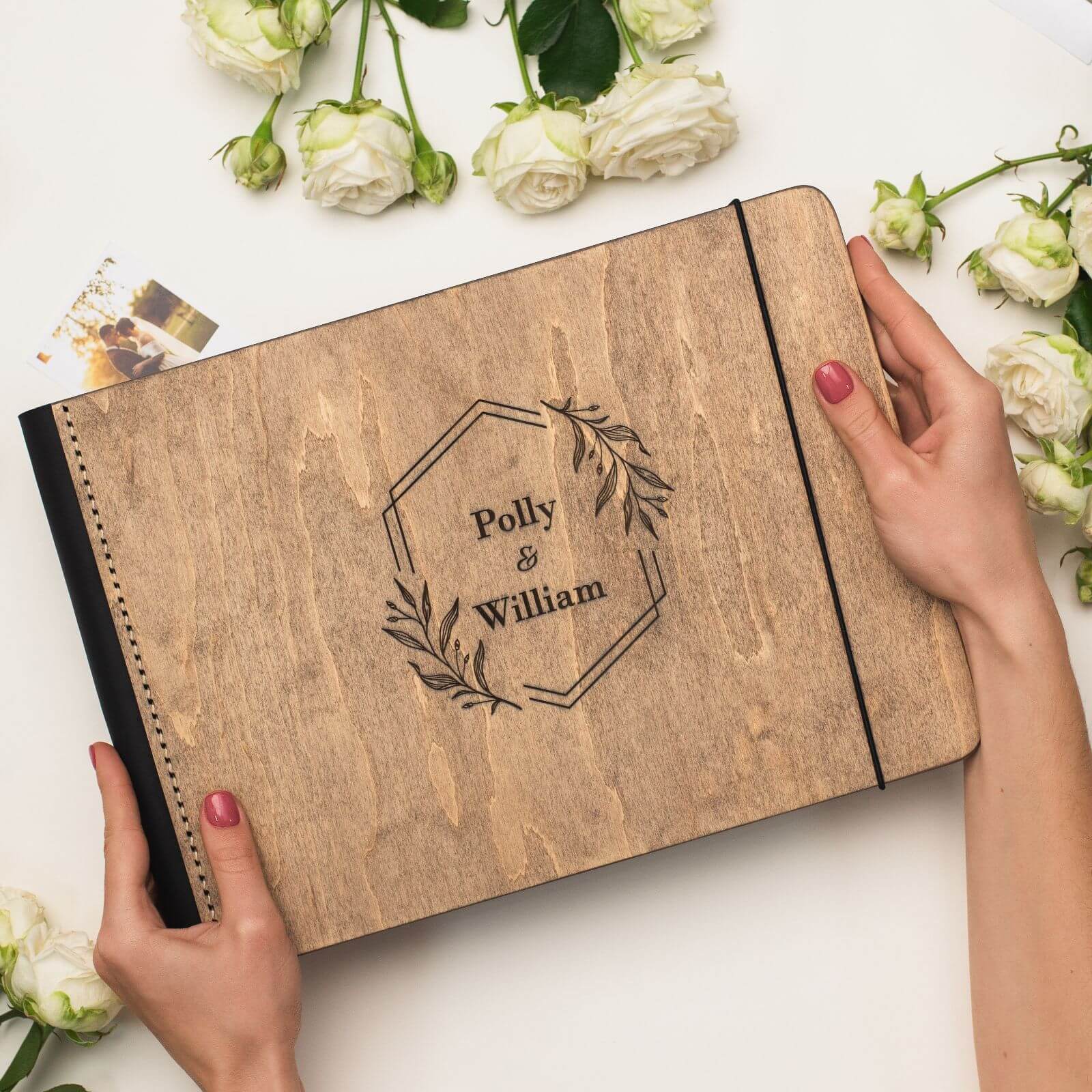 leather woody memory book