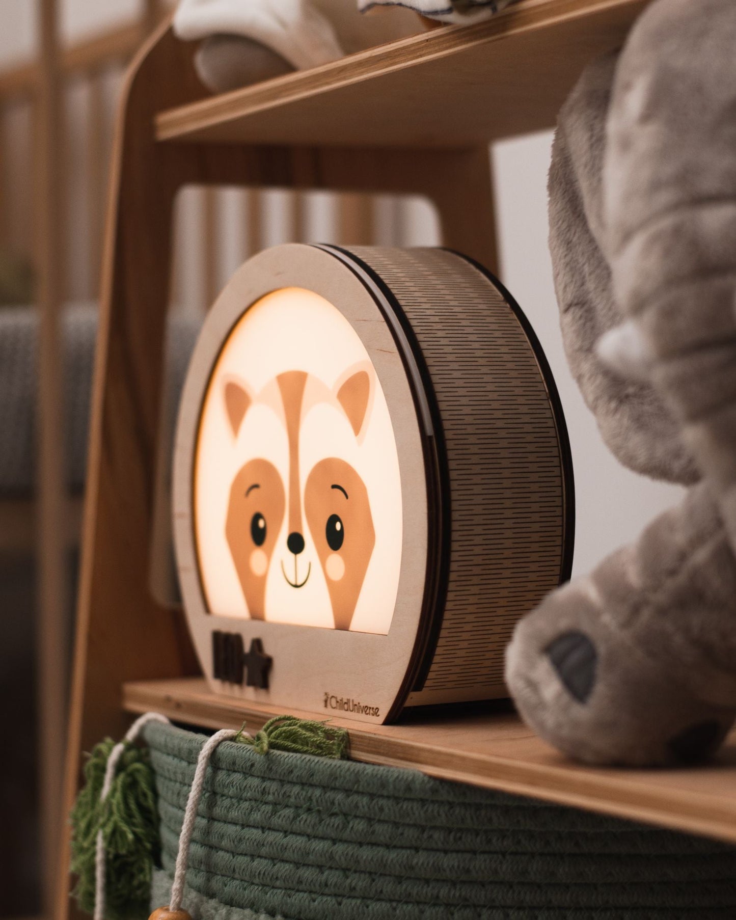 raccoon night light for kids