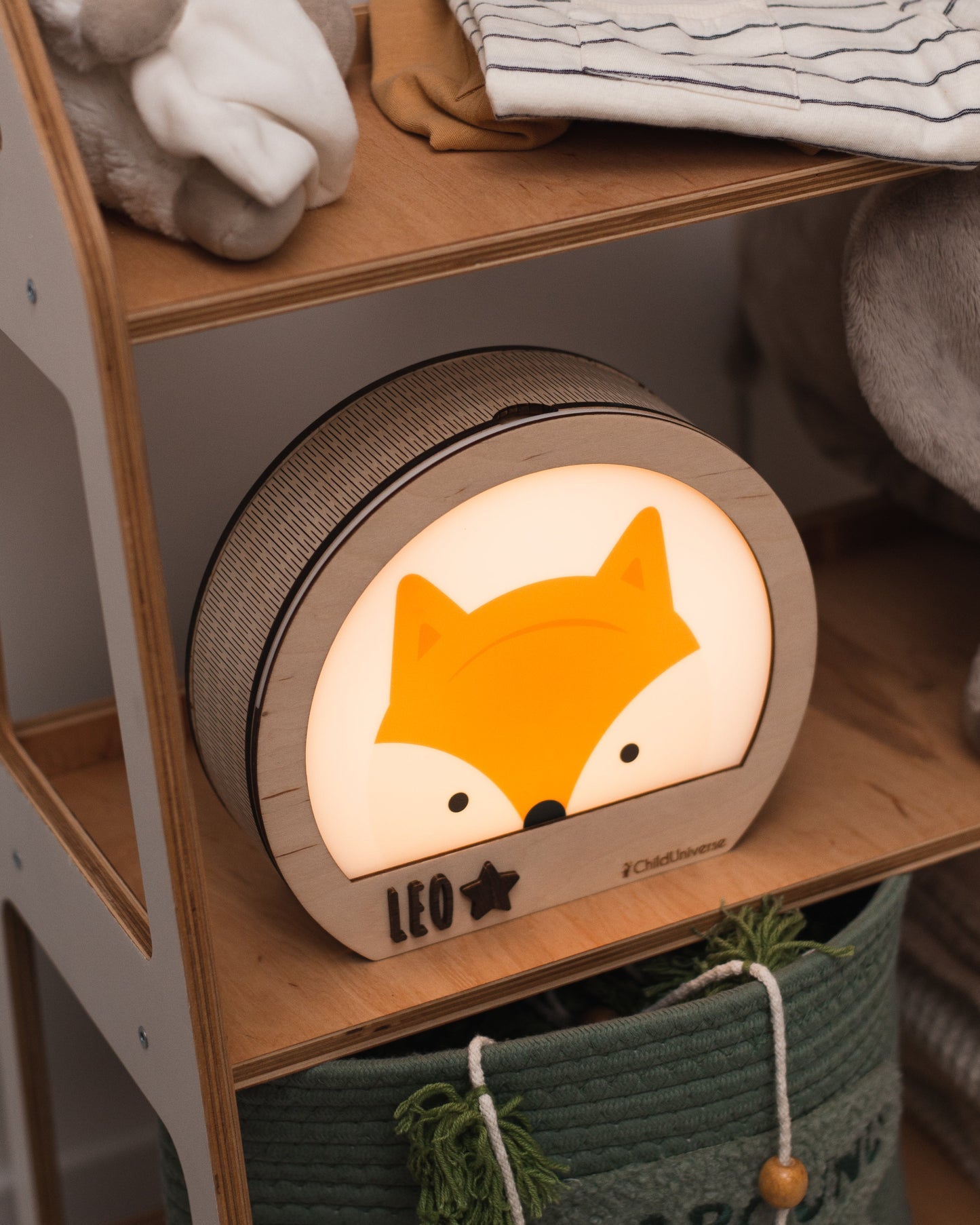 wood night light