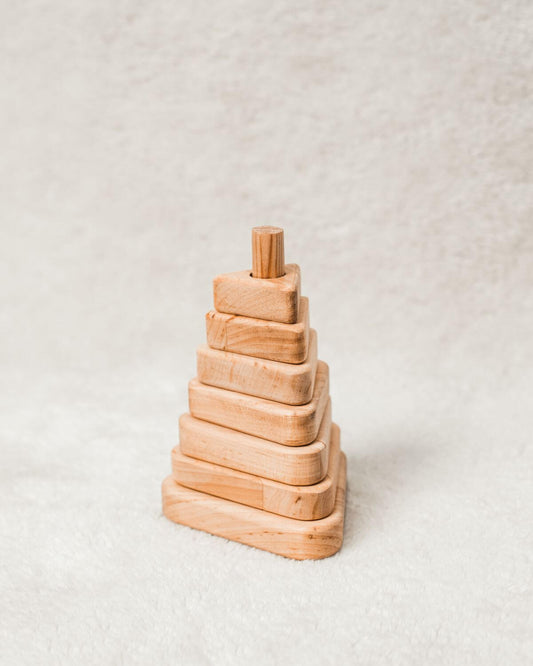 triangle stacking toy