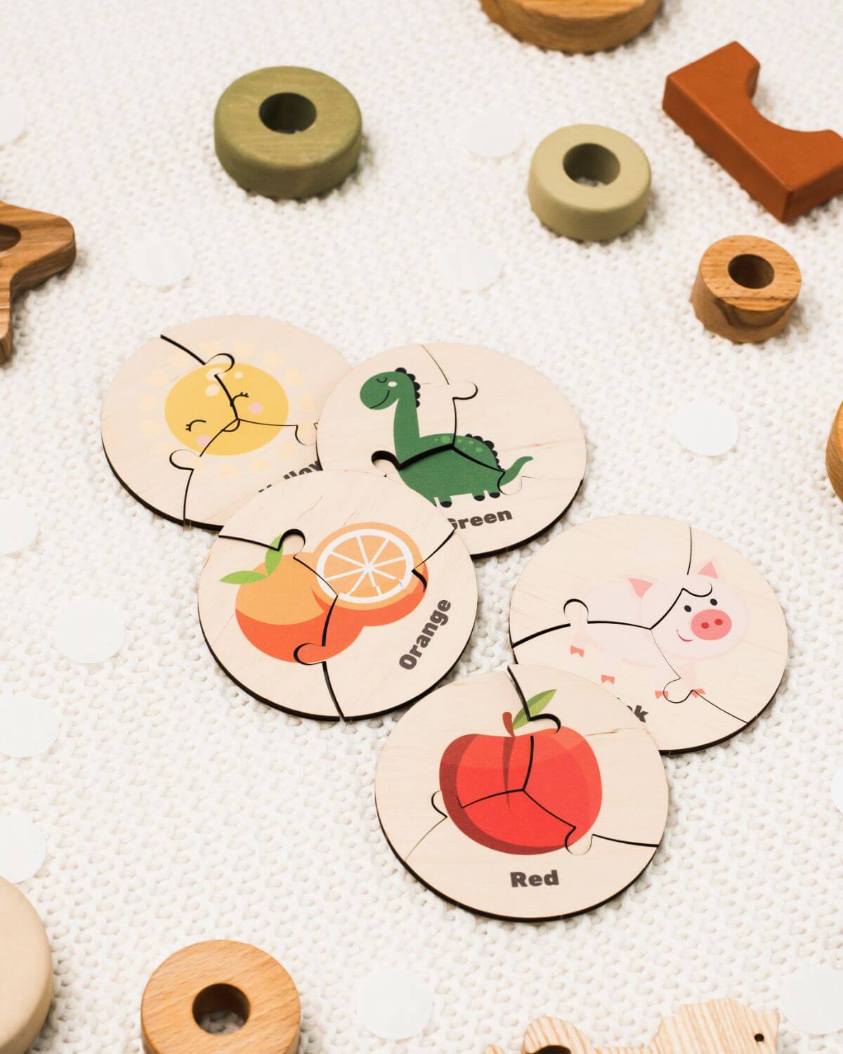 set colors rounds jigsaws