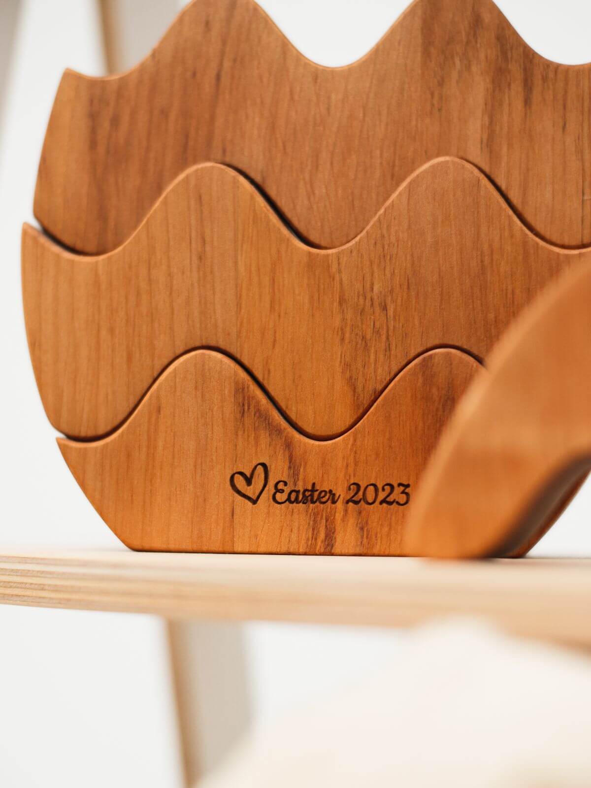 personalised stacker wooden