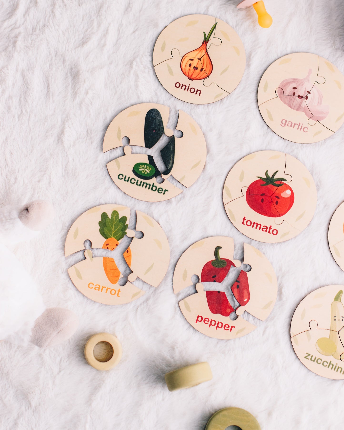vegetables jigsaw set