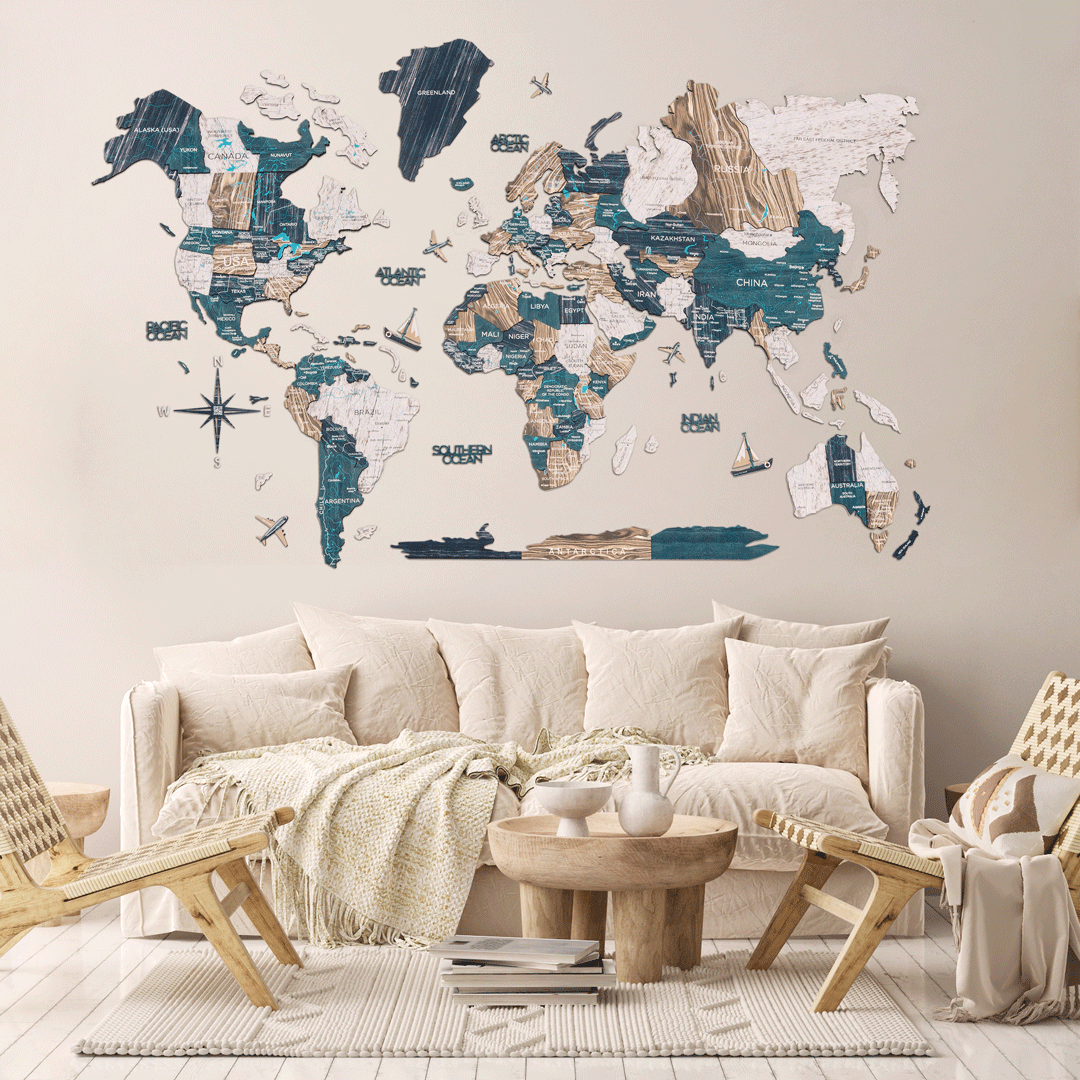 wooden modern family set