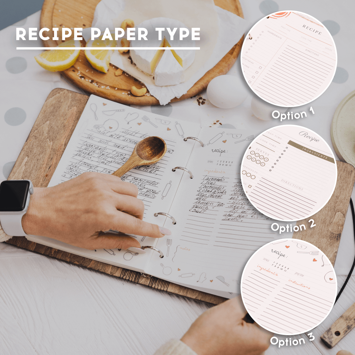 paper for recipe