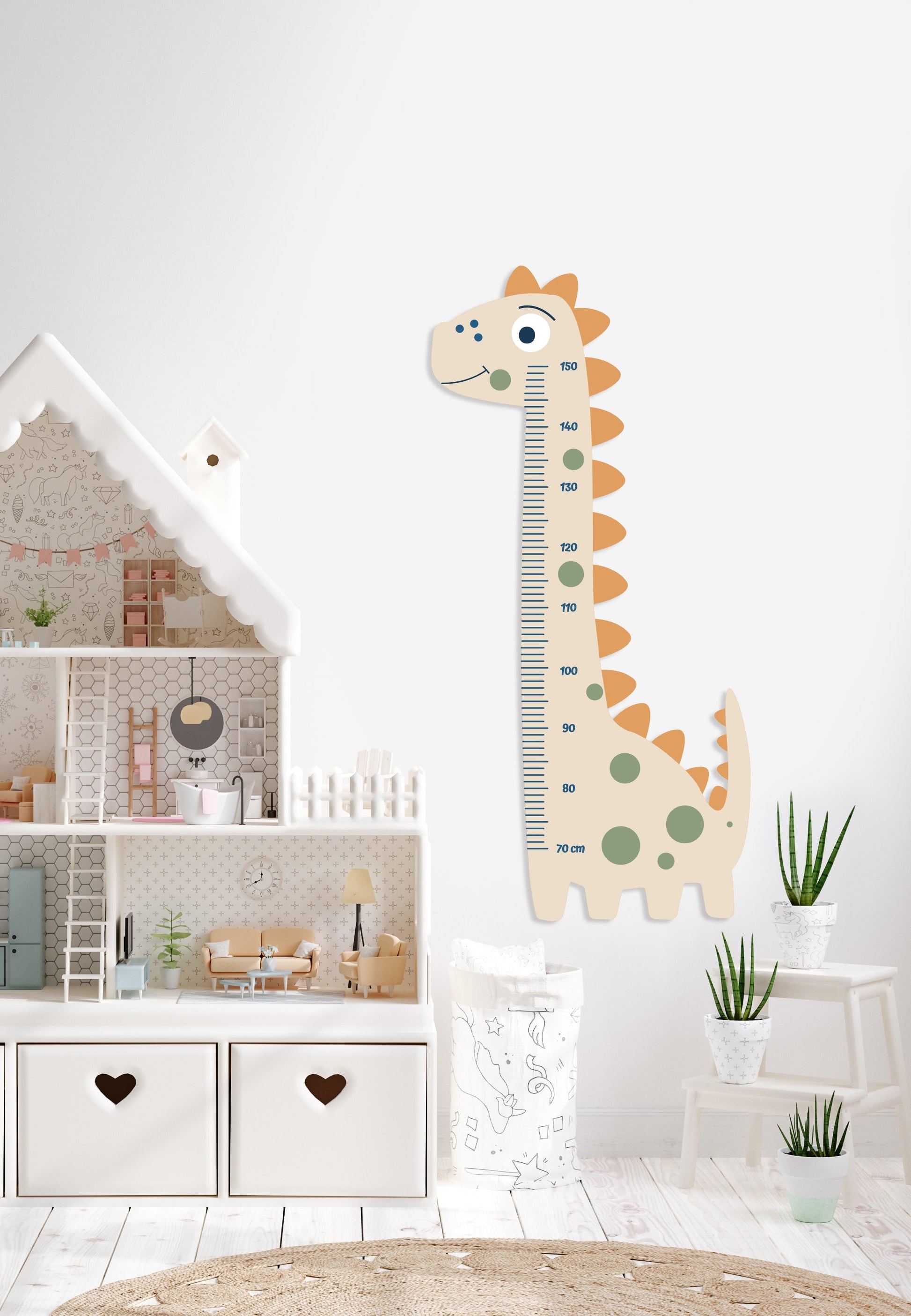 wooden growth chart
