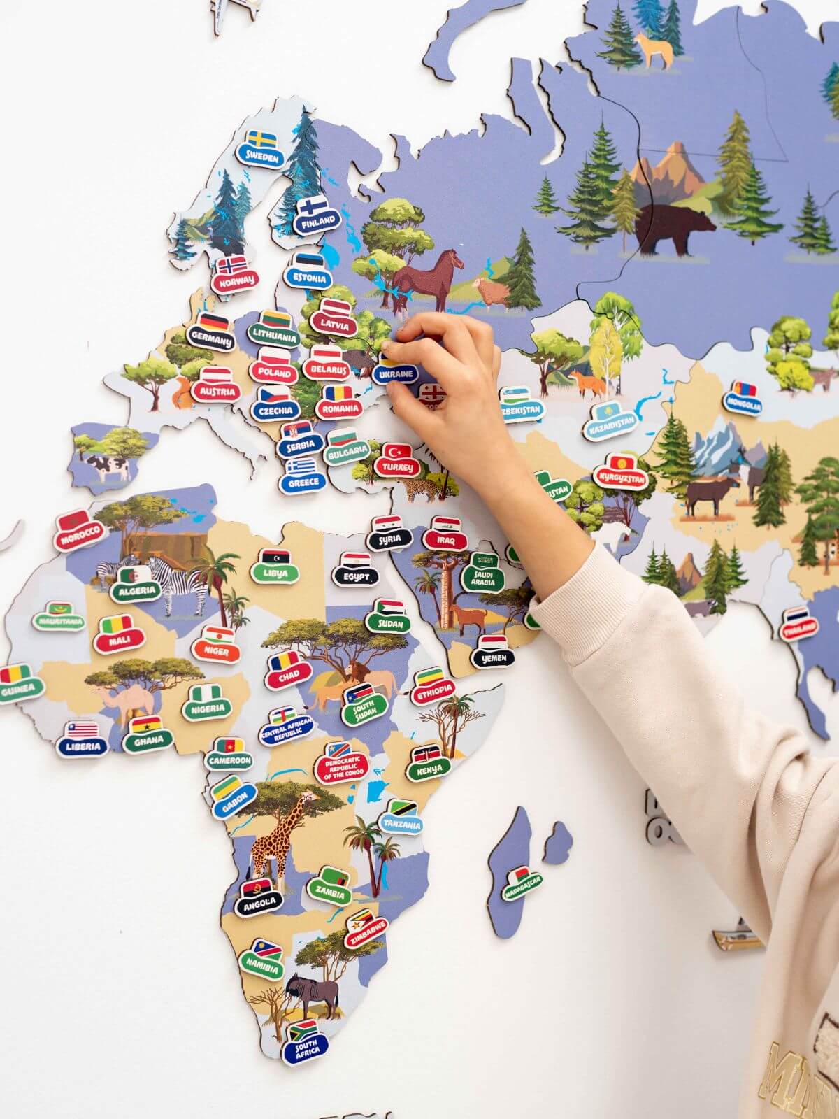 world map nursery
