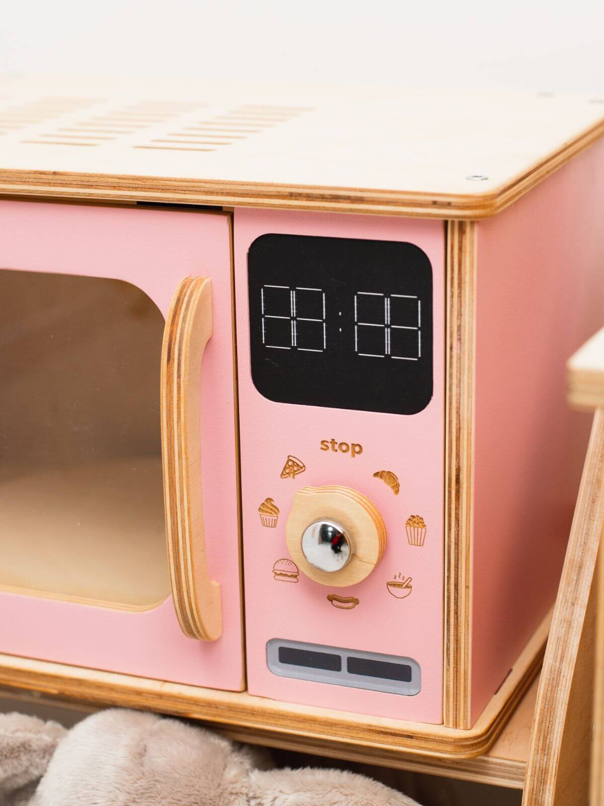 toy pink microwave