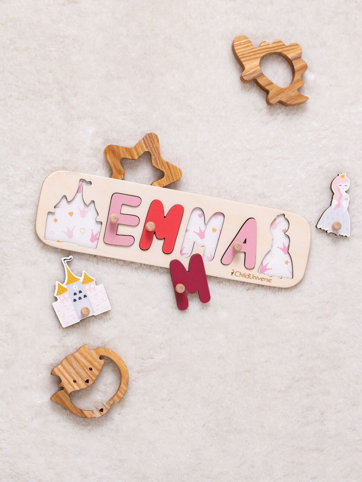 princess wooden name puzzle
