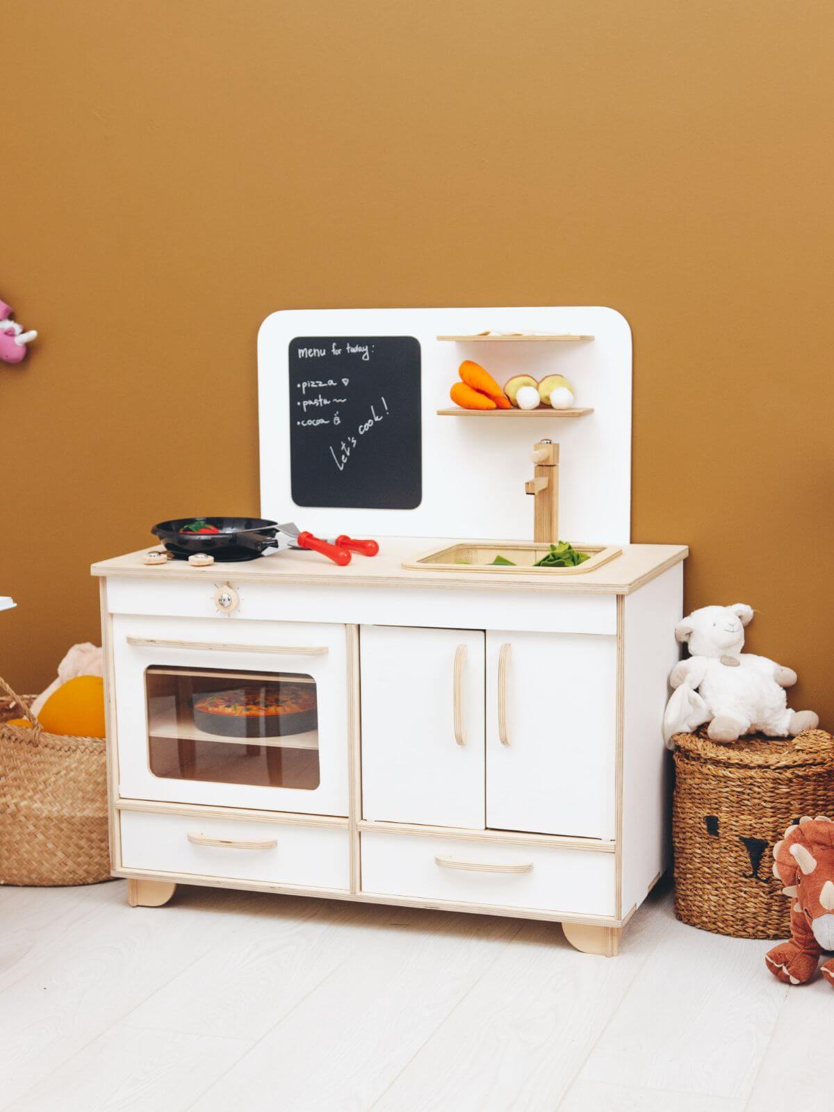 wooden toy kitchen