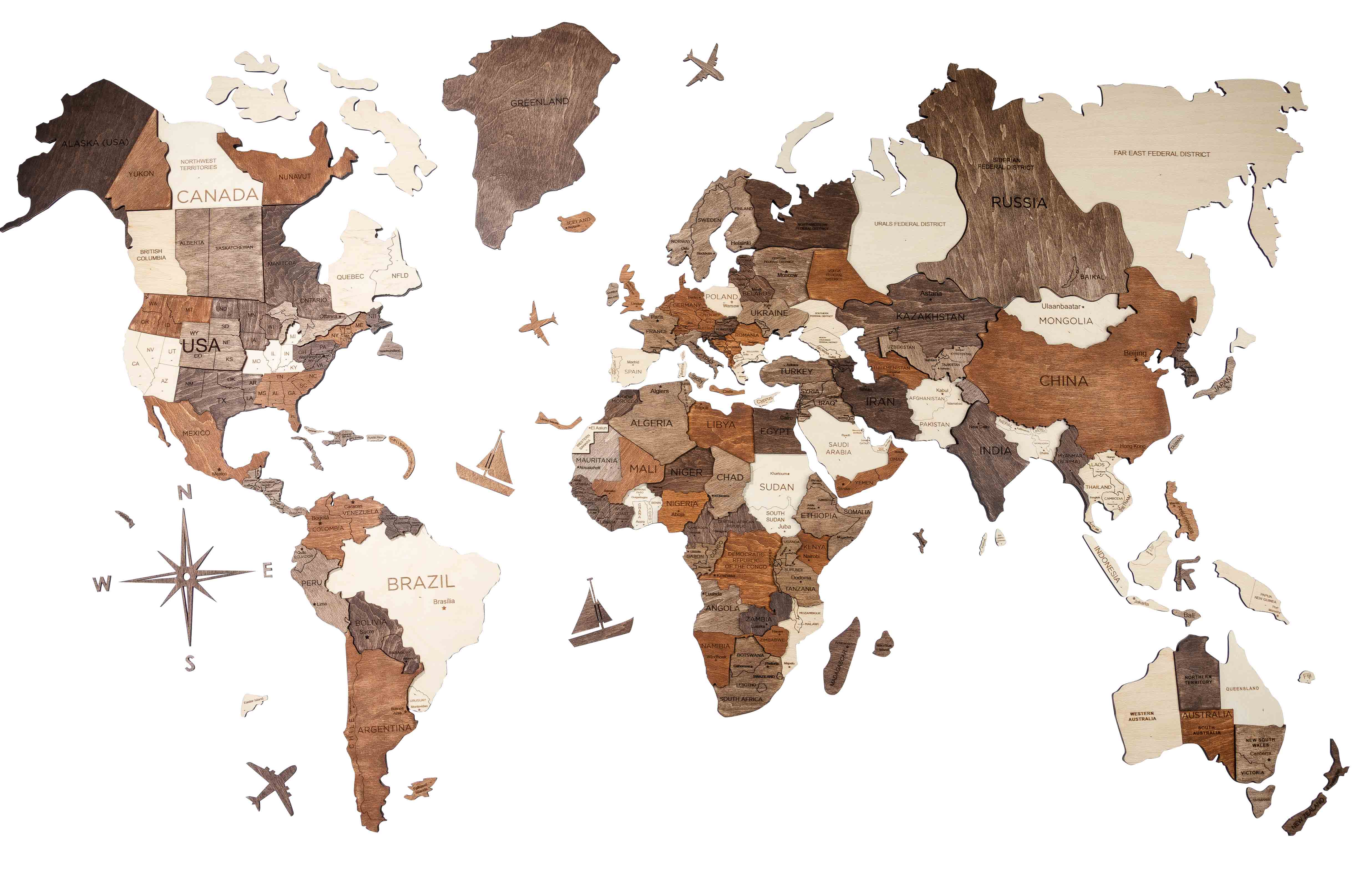 Wooden Maps