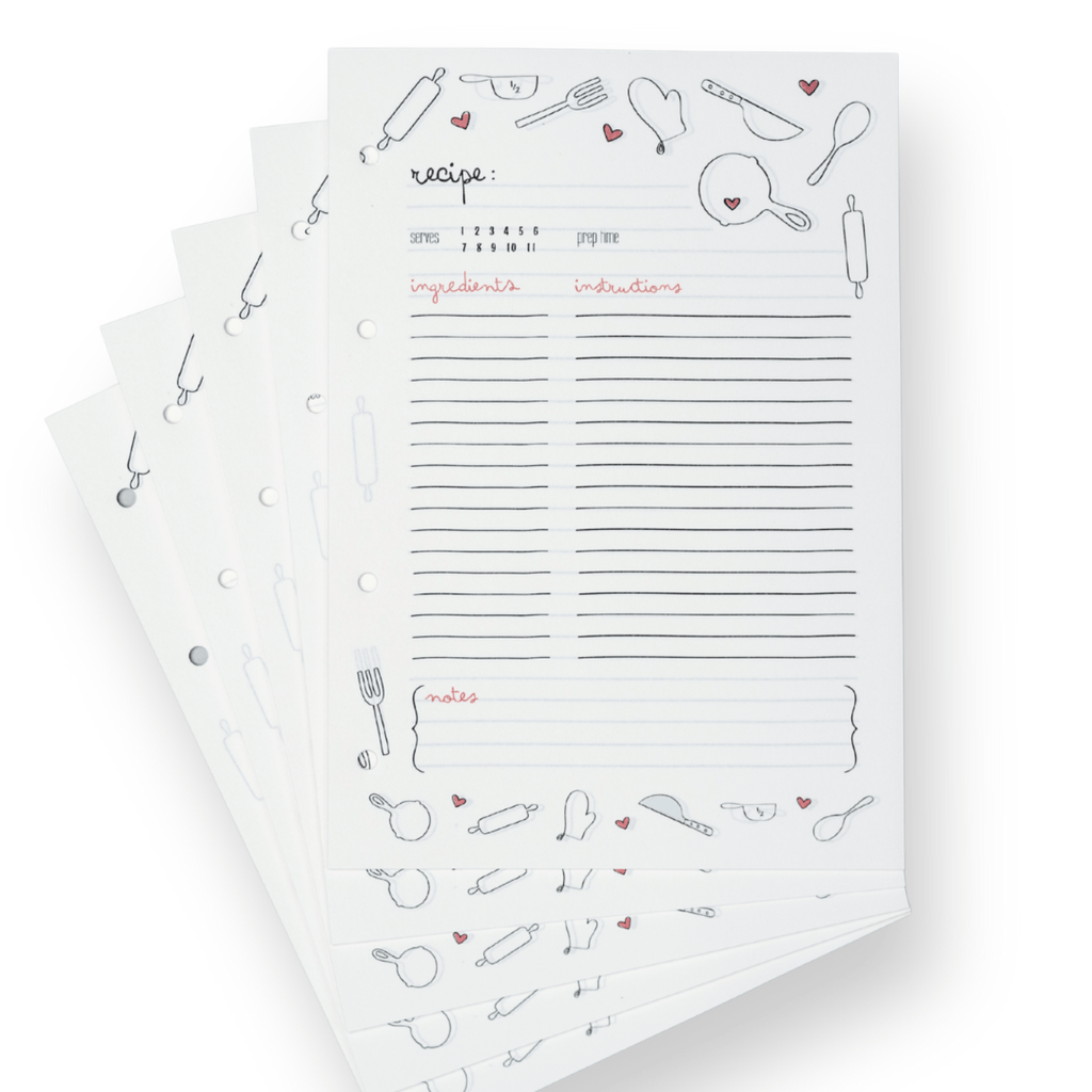 recipe paper