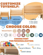 wooden shelf for book