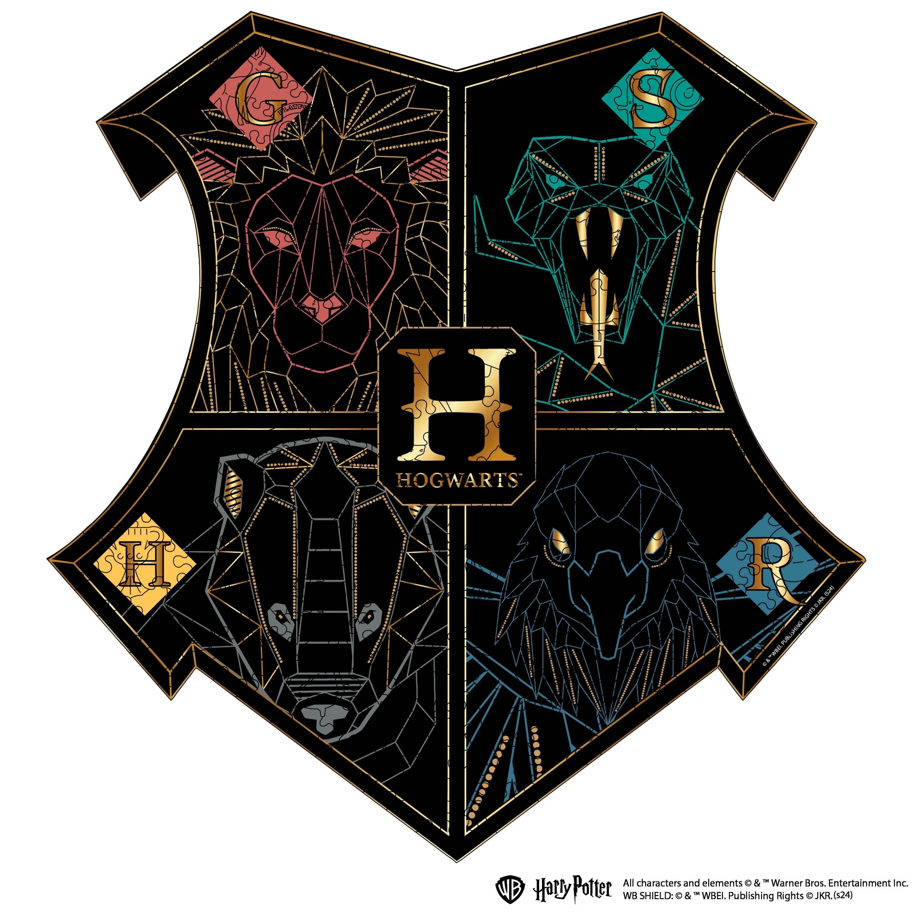 Wooden jigsaw classic puzzle Harry Potter Hogwarts™  (Black)