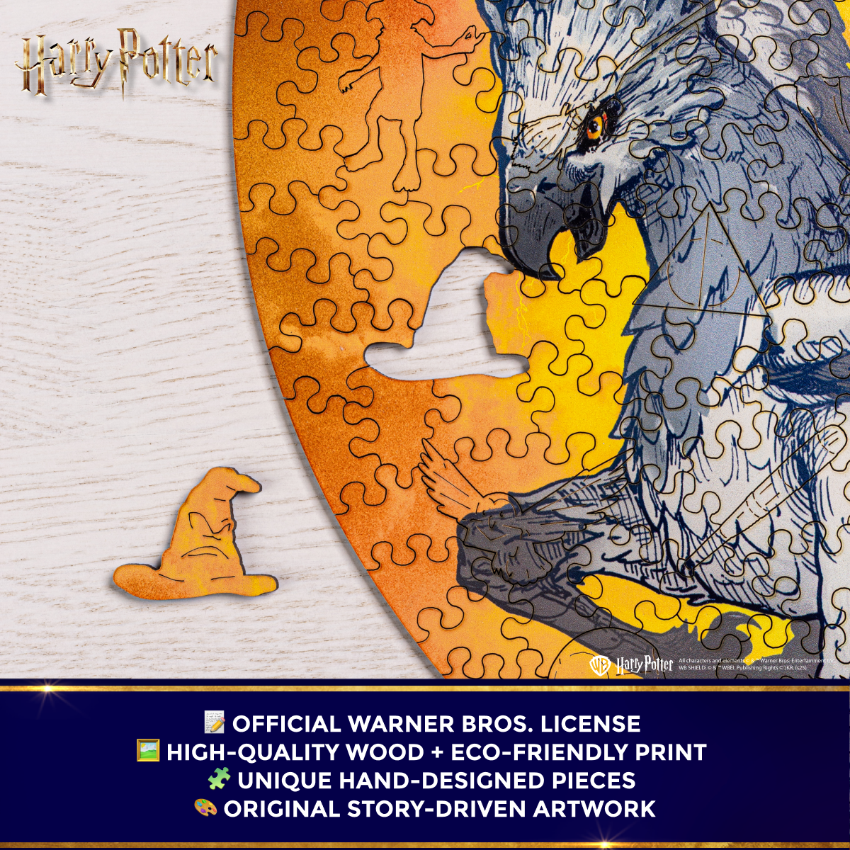 Wooden jigsaw puzzle Harry Potter Hippogriff™