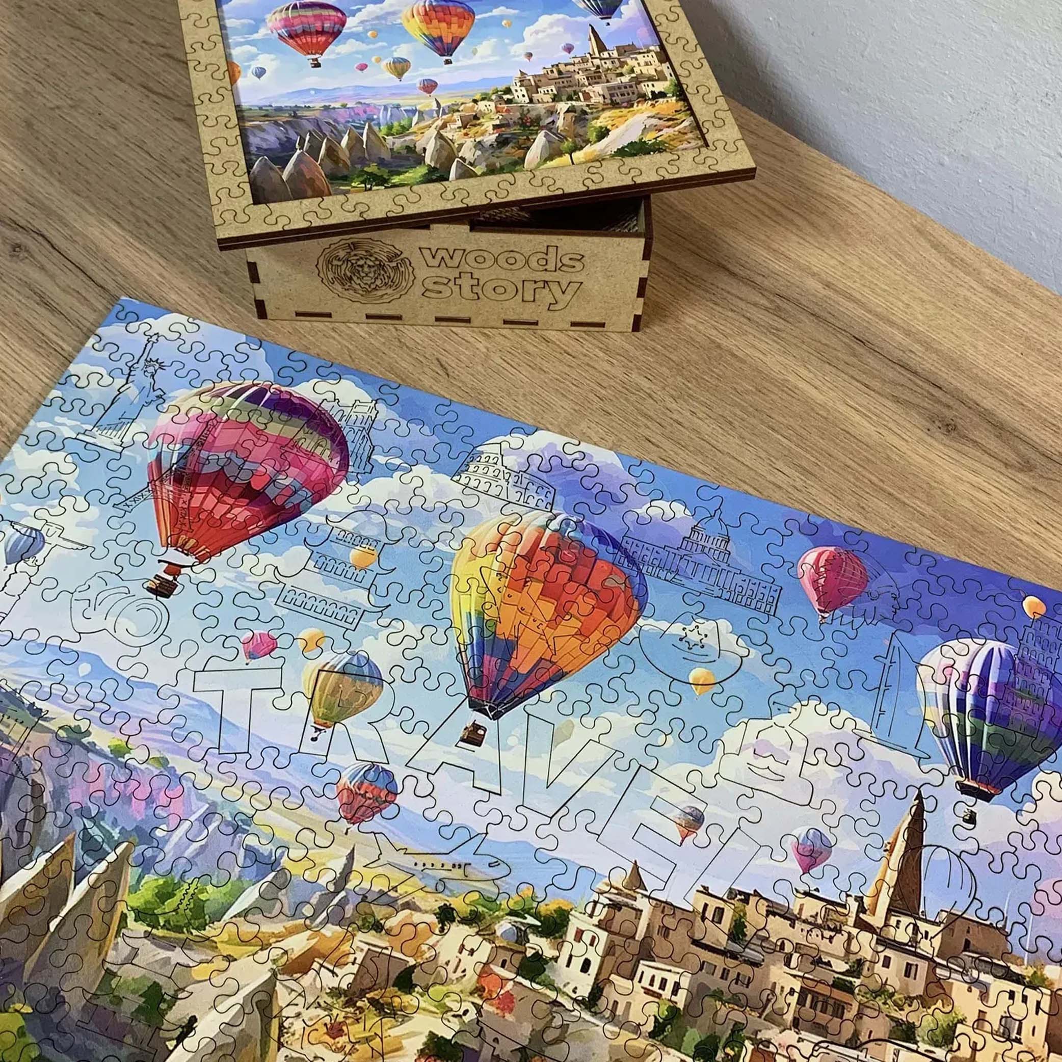 Custom Wooden Jigsaw Puzzle Travel