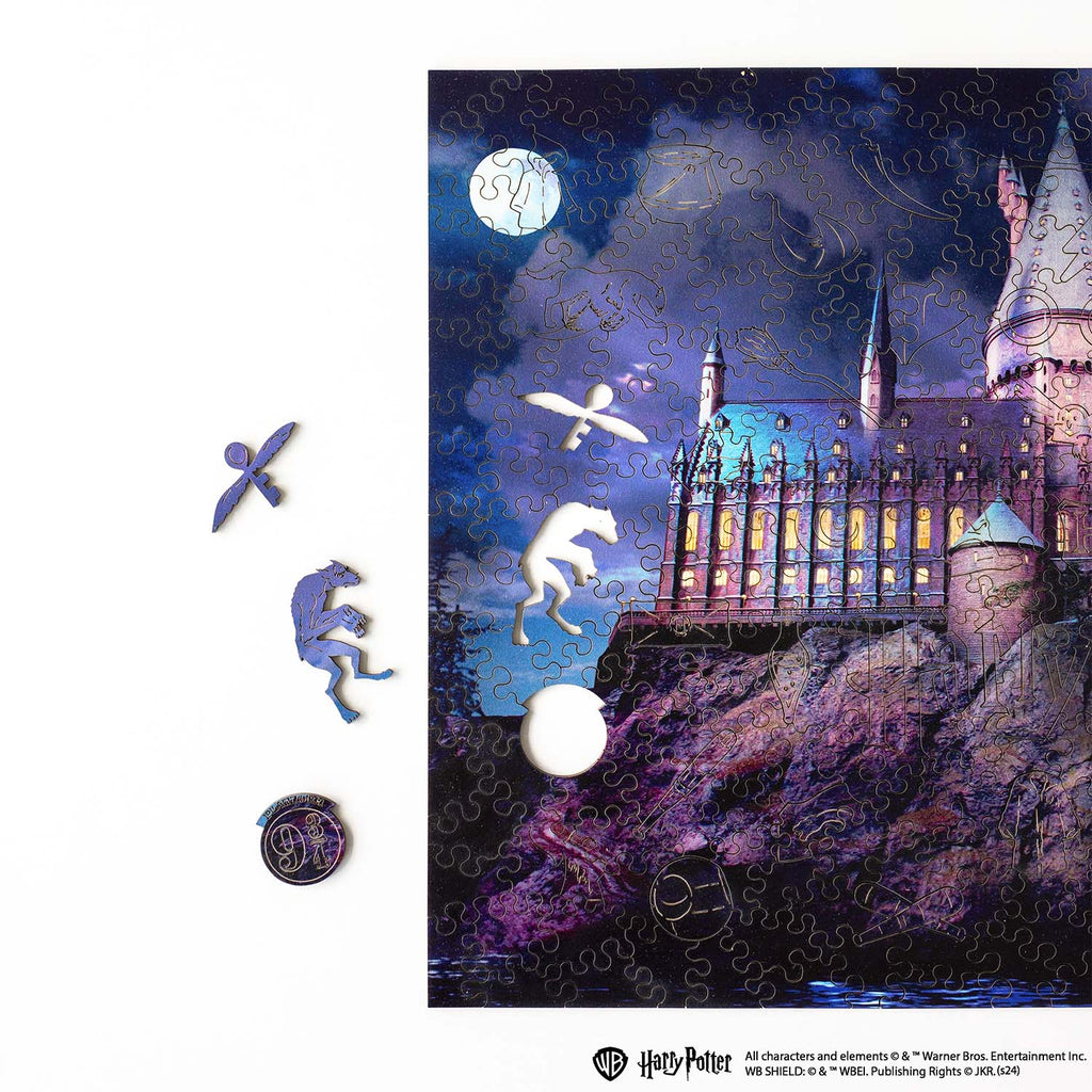 Дерев'яний пазл Гаррі Поттер Гоґвортс Замок Ніч™