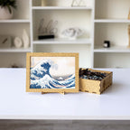 Wooden jigsaw maze puzzle The Great Wave Off Kanagawa (Hokusai)