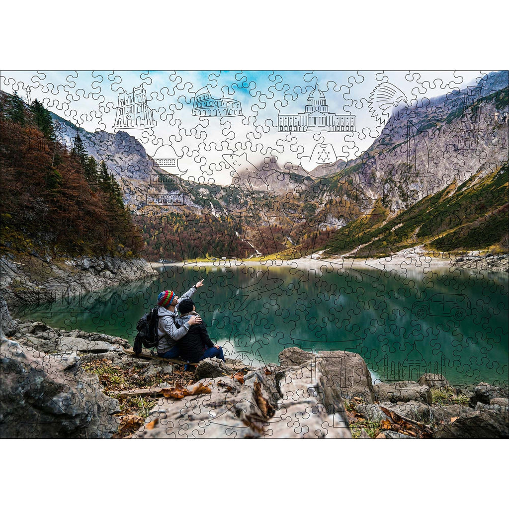 Custom Wooden Jigsaw Puzzle Travel