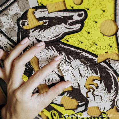 Wooden jigsaw puzzle Harry Potter Hufflepuff™